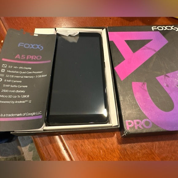 Fox A5 Pro Black Smartphone - Picture 1 of 8